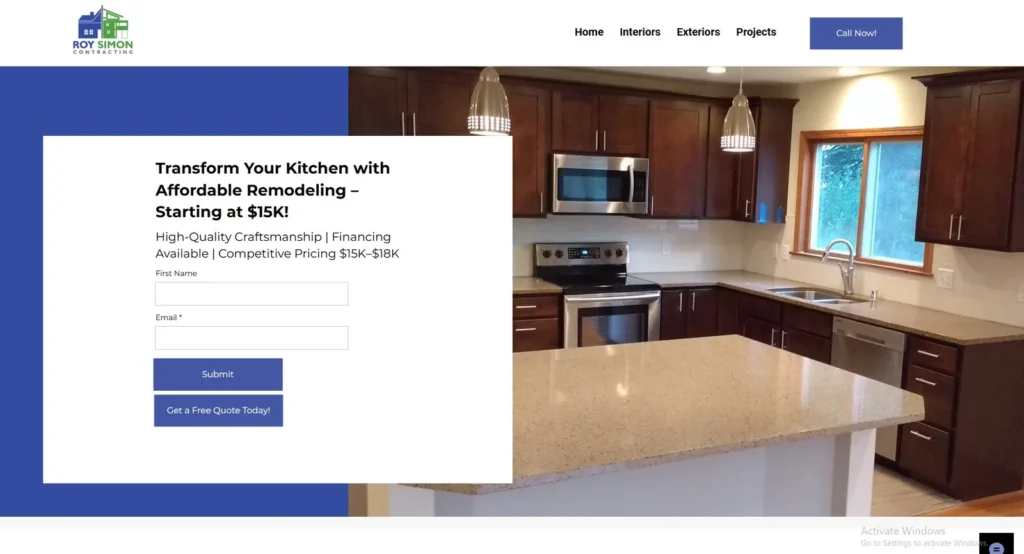 “Roy Simon Contracting kitchen
